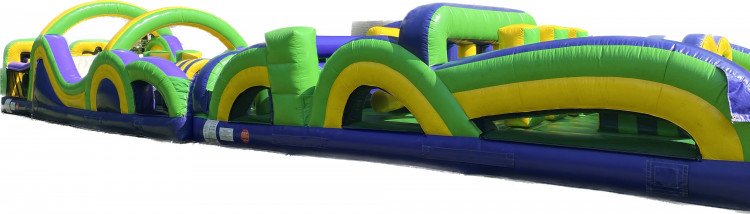 70 Foot Green and Purple Obstacle