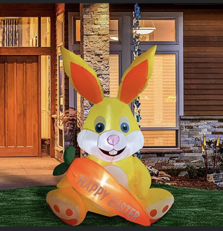 4 Foot Inflatable Easter Bunny Decoration