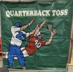 Quarterback Football Toss Frame Game