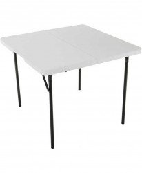 White Lifetime Square Card Table