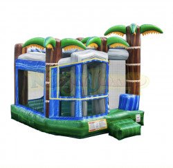 84230030 2BAB 4FA4 B9EA 28BD6DB79CBD 1680404890 Medium Tropical Castle Bounce House Slide Combo