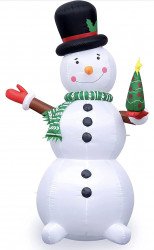 90DEDD15 921C 409B 884D 9469B69DAFCB 1680670196 6 Foot Snowman Holiday Inflatable Decoration