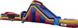 65 Foot Jumbo Slide Obstacle Course